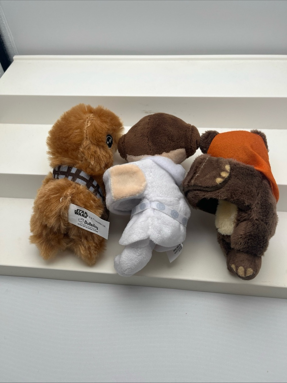 Lot Of 3 Bullsitoy Star Wars Slap Bracelets Chewbacca Princess Leia Ewok - Picture 2 of 8